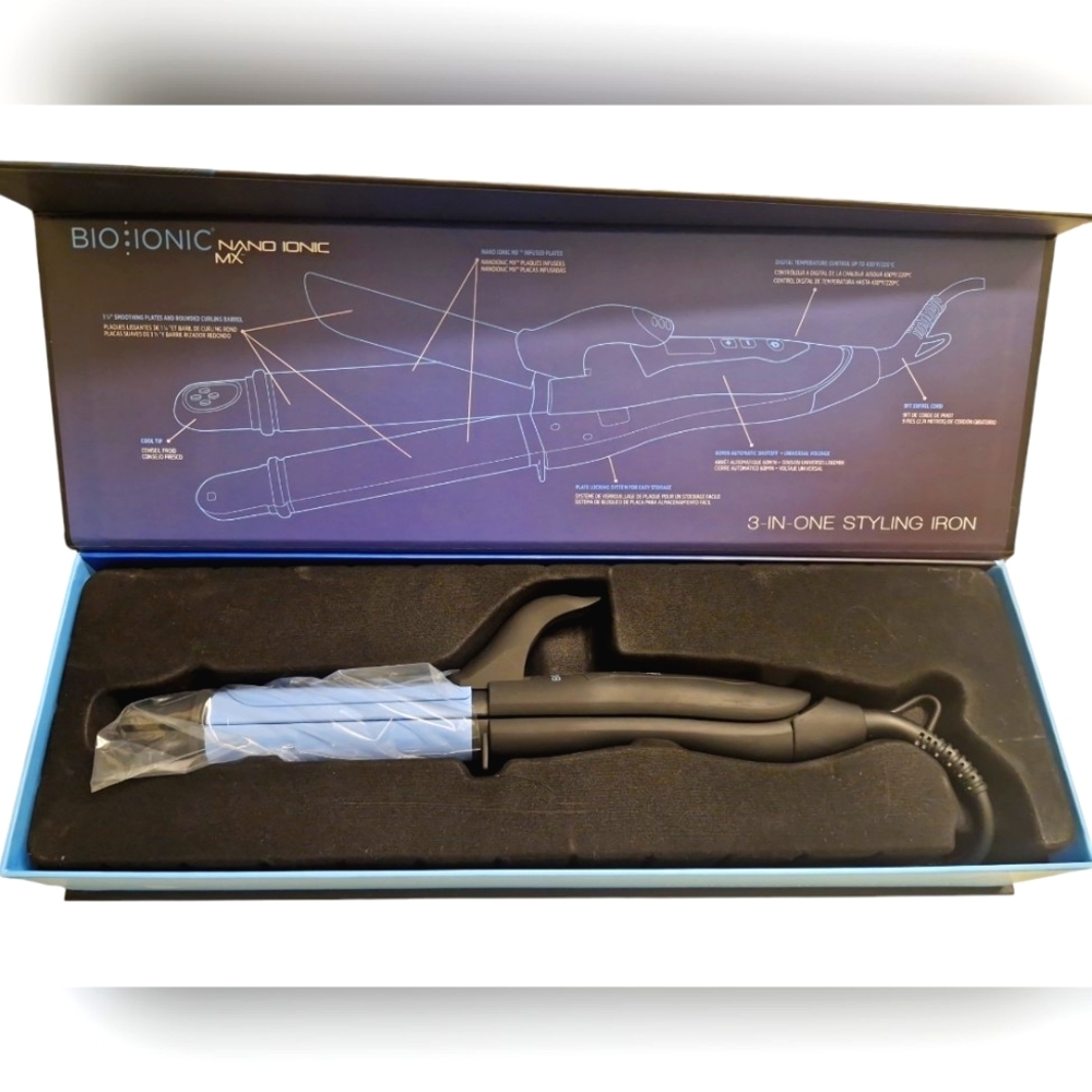 BIO IONIC Nano Ionic MX 3-in-One Styling Iron FIRM PRICE